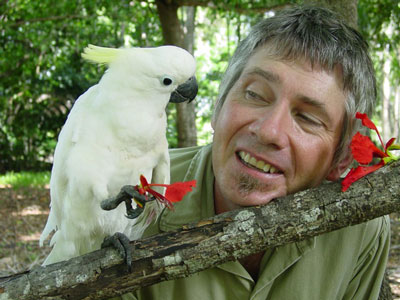 Greg and cockatoo