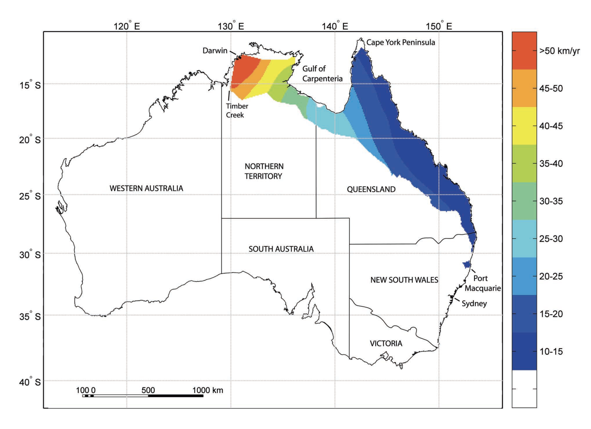 Range of Cane Toads in Australia